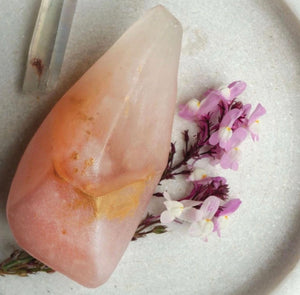 Rose Quartz Crystal Soap | SUMMER SALT BODY