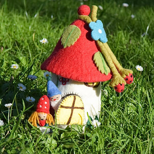 Fairies and Gnomes House - Red Roof