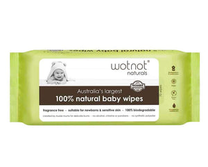 Biodegradable Baby Wipes  |  Wotnot 70pk