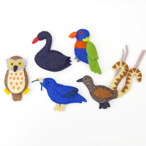 Australian Animals D - Birds of Australia - Finger Puppets Set
