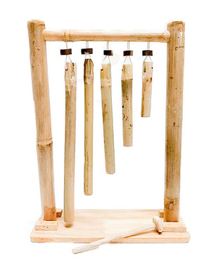 Hanging bamboo xylophone