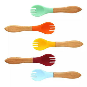 Bamboo Silicone Fork
