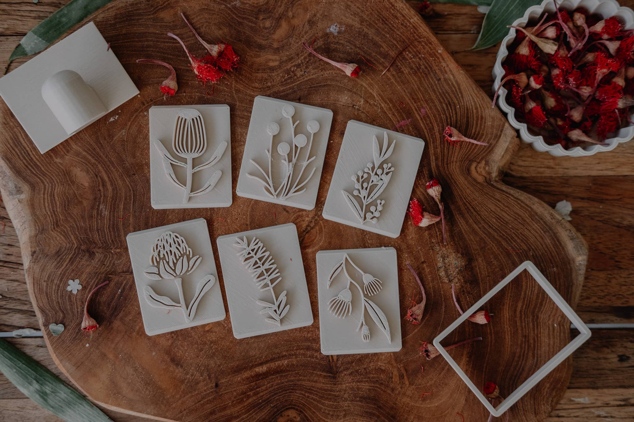 Native Flower Stamp Set – Eco Playdough Tools