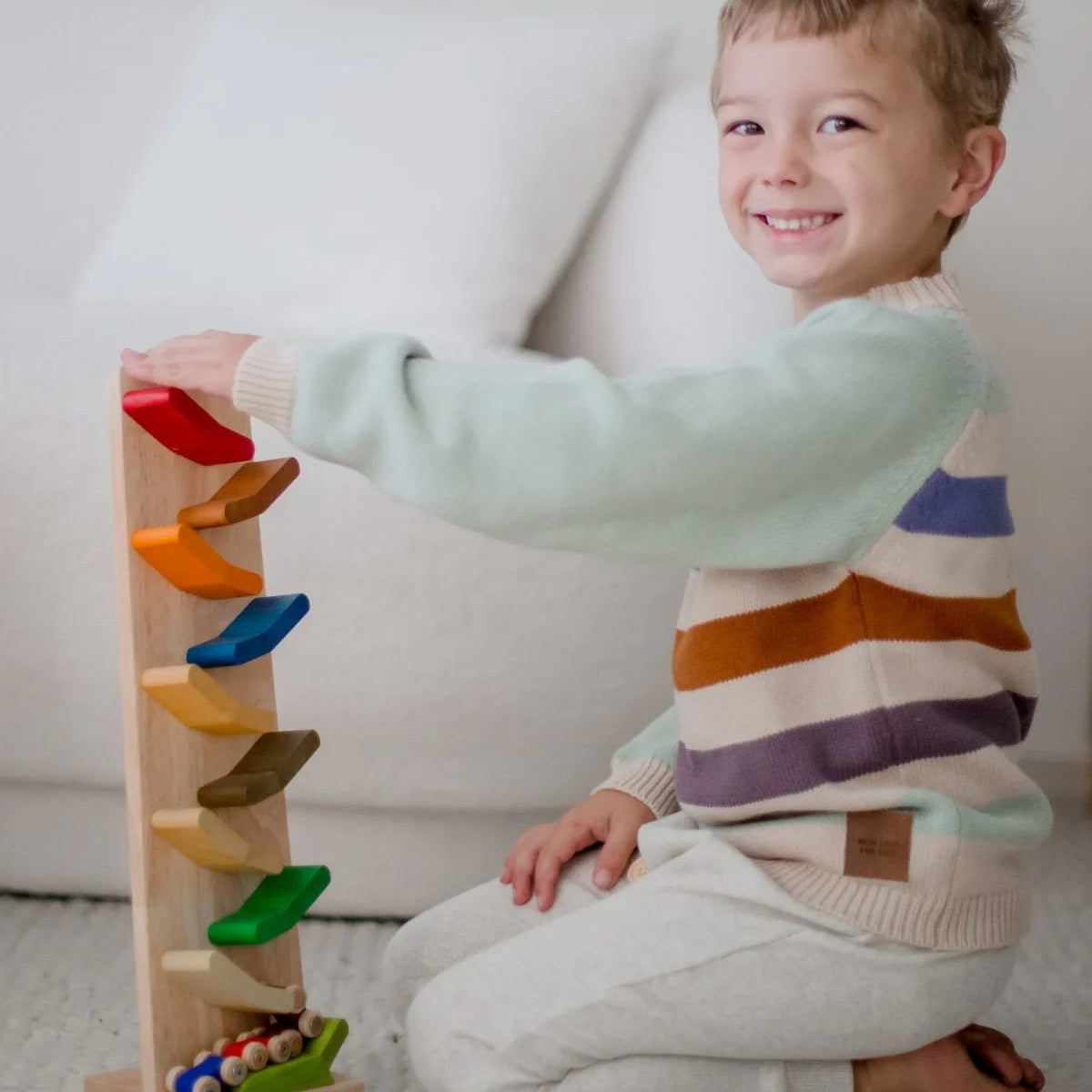 Colour Zig Zag Racing Car