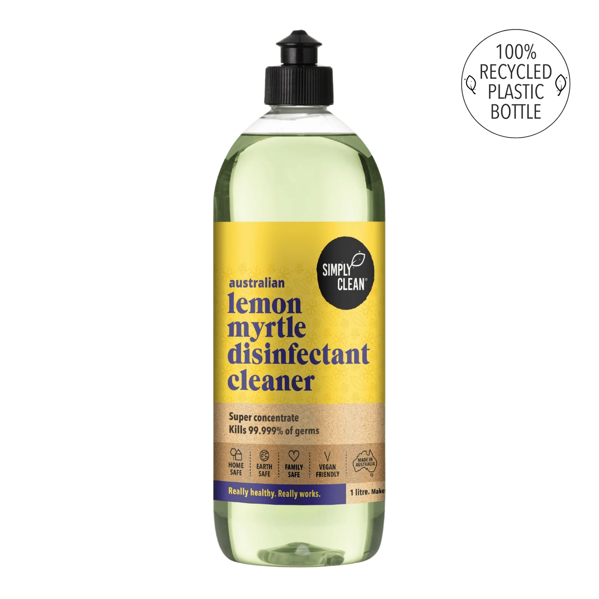 Simply Clean  |  Lemon Myrtle Disinfectant Cleaner 1L