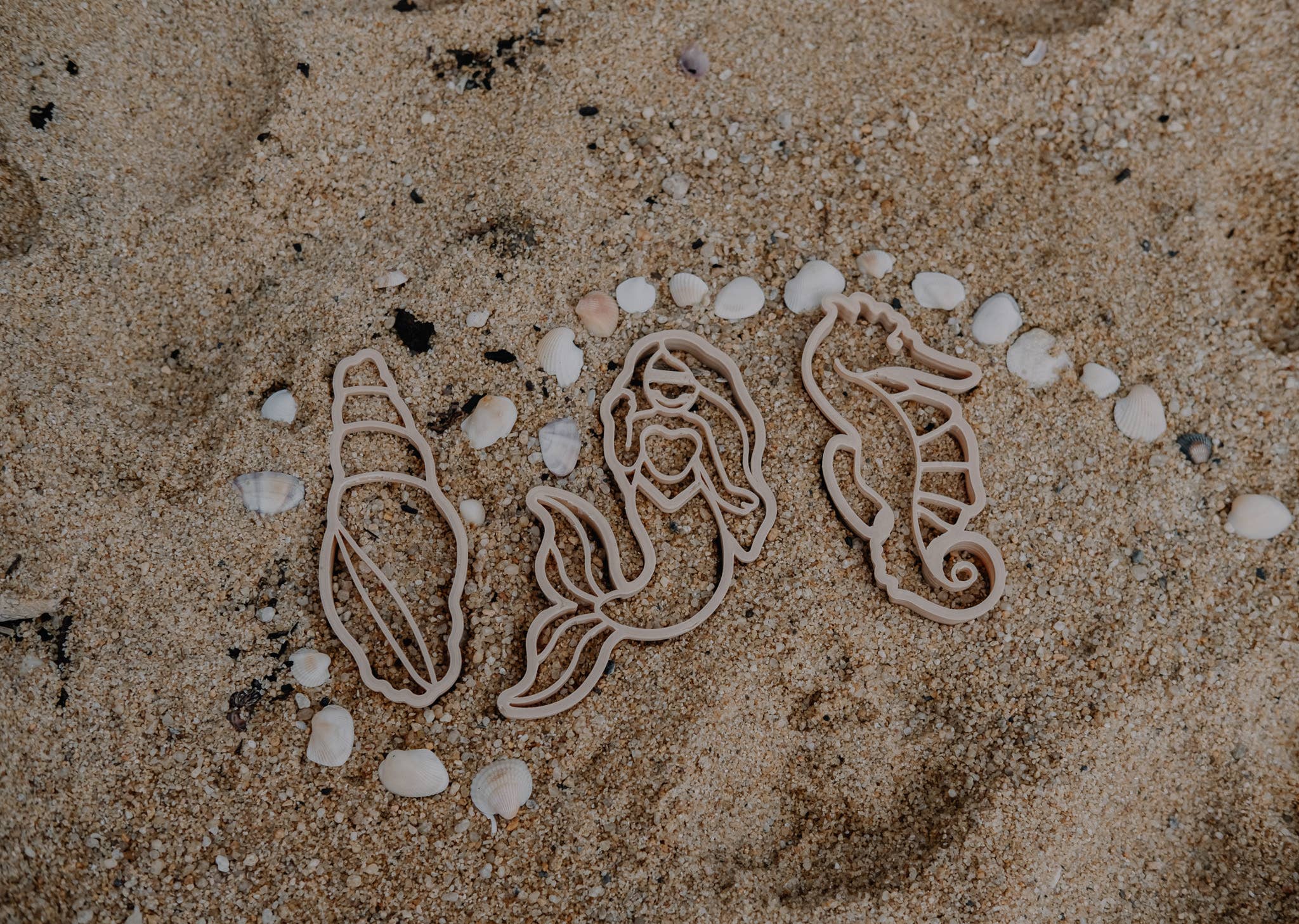 Mermaid Cutter set - Eco Playdough Tool