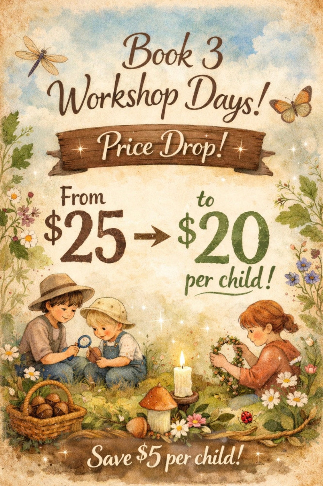 1 child x 3 Workshop package - Friday - 11am - All Ages - Creative kids workshop
