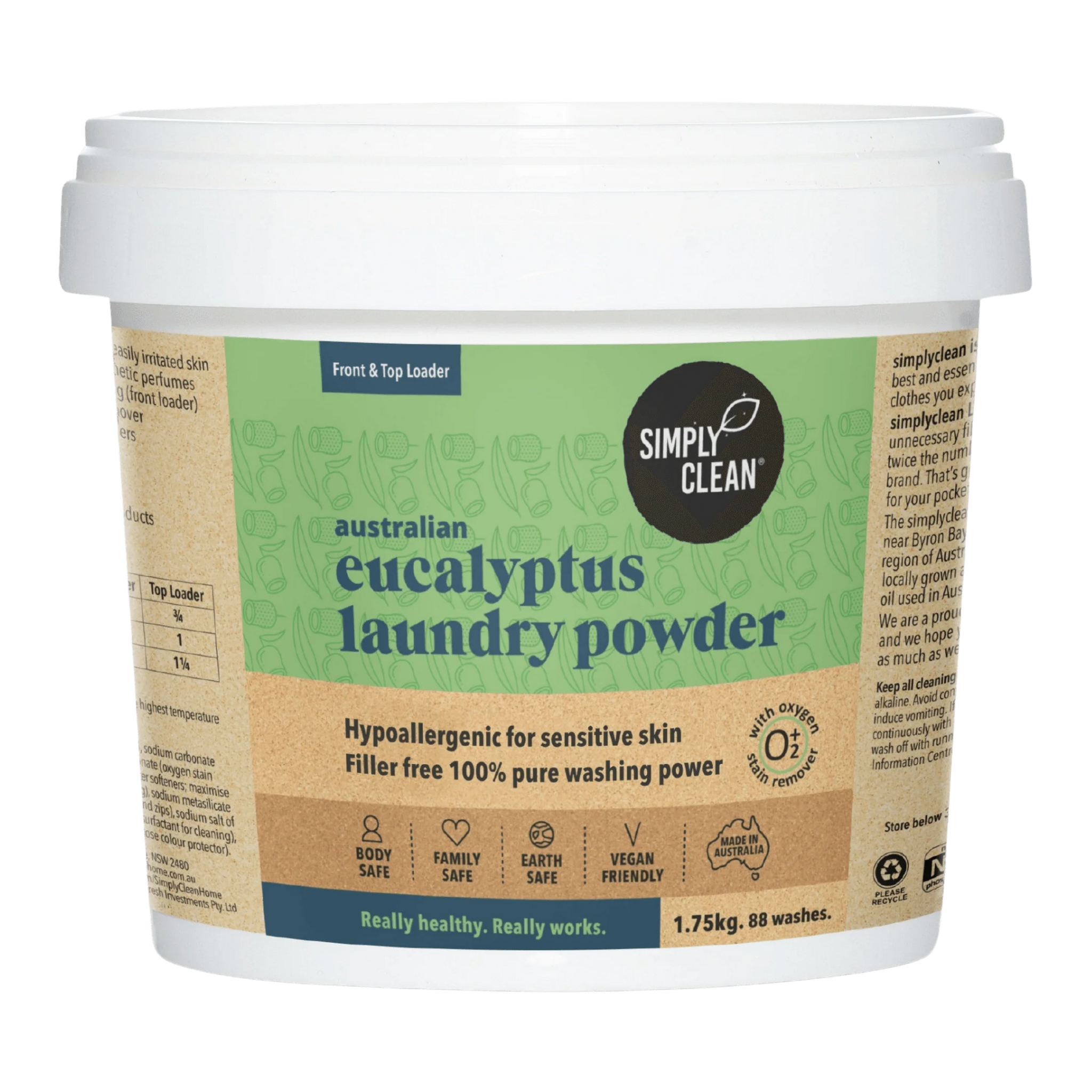 Simply Clean | Eucalyptus Laundry Powder 1.75kg