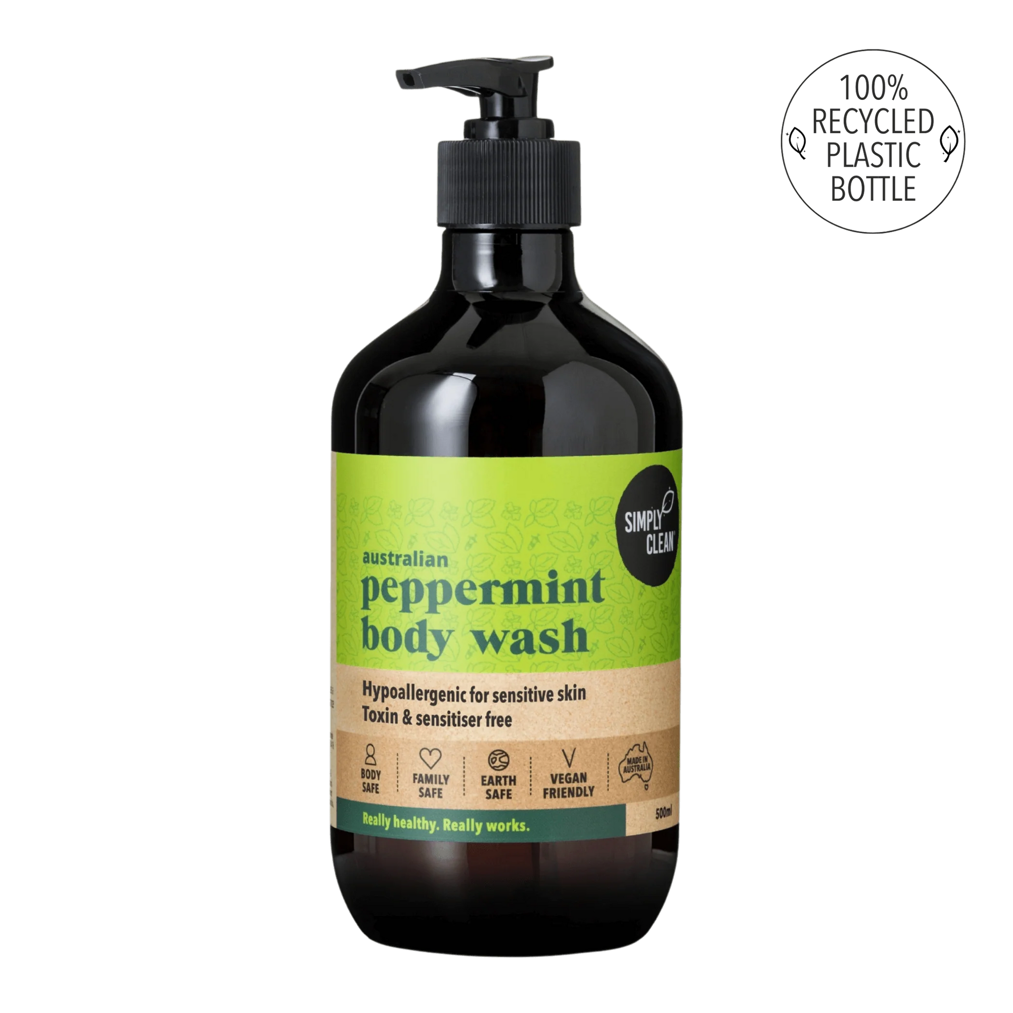 Simply Clean | Peppermint Body Wash 500ml