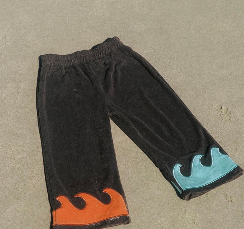 Pre Order - Spicy Dugong Wave Pants - Brown