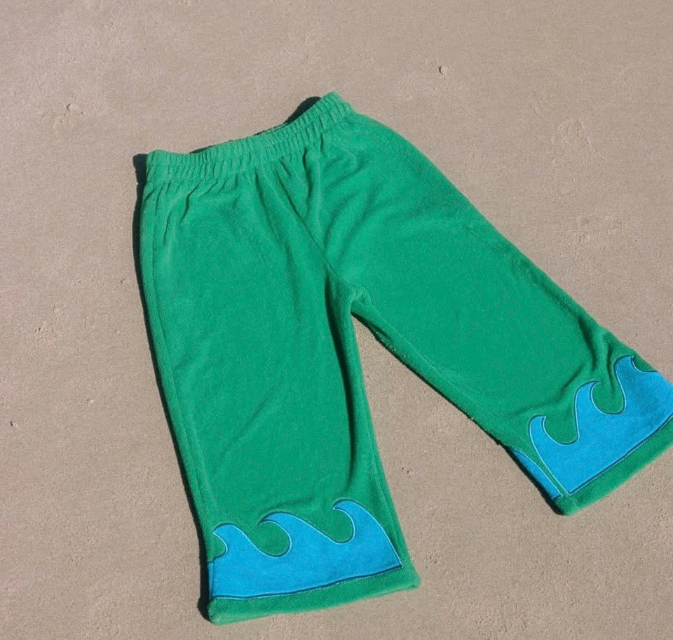 Pre Order - Spicy Dugong Wave Pants - Green