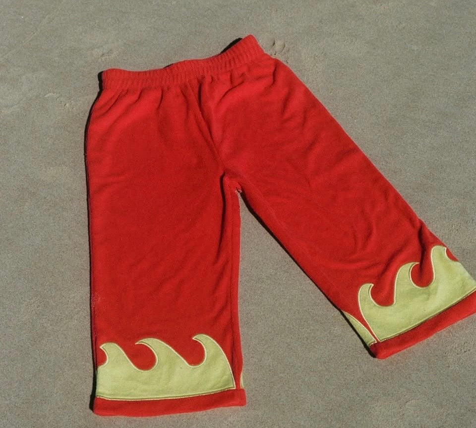 Pre Order - Spicy Dugong Wave Pants - Red