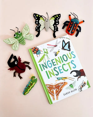 INGENIOUS INSECTS FINGER PUPPETS AND BOOK SET BY SARAH ALLEN