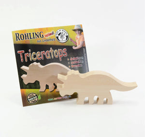 Wood Carving Triceratops