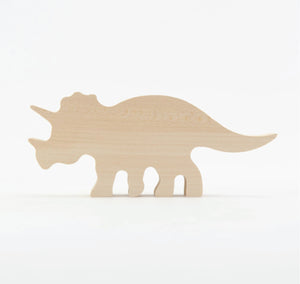 Wood Carving Triceratops
