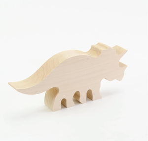 Wood Carving Triceratops