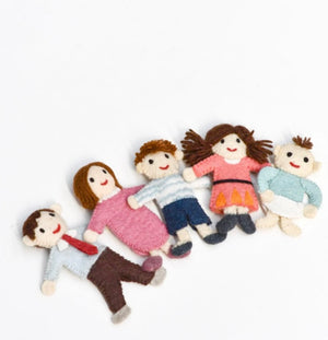 FINGER FAMILY - FELT FINGER PUPPET SET