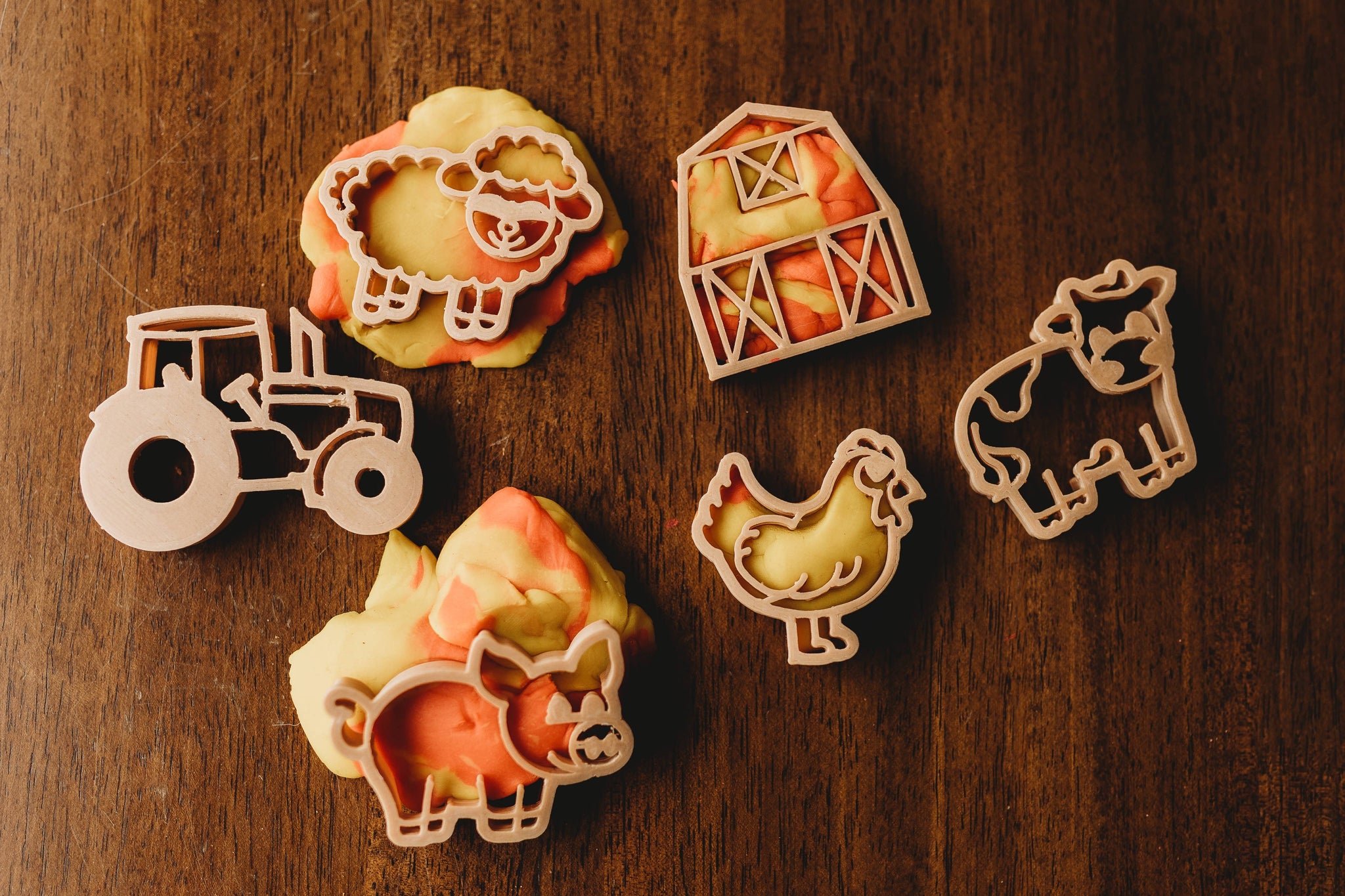 Farm Cutter Set - Eco Playdough Tool