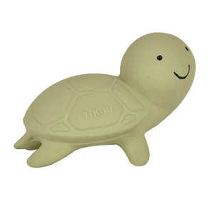 Turtle - Natural Rubber Baby Rattle & Bath Toy