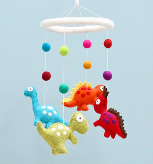 Nursery Cot Mobile - Dinosaurs
