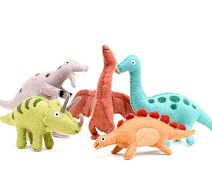 Felt Triceratops Dinosaur Toy
