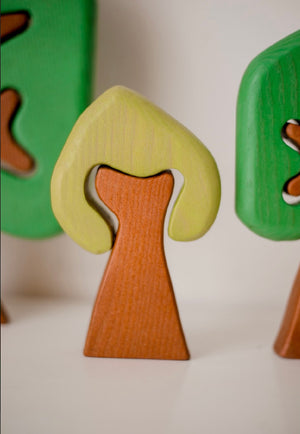 Coloured Wooden Trees