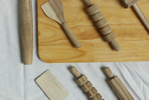 Wooden Play dough kit.