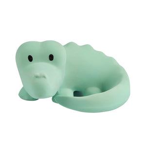 Crocodile - Organic Baby Teether Rattle & Bath Toy