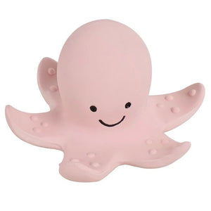 Octopus - Natural Rubber Baby Rattle & Bath Toy