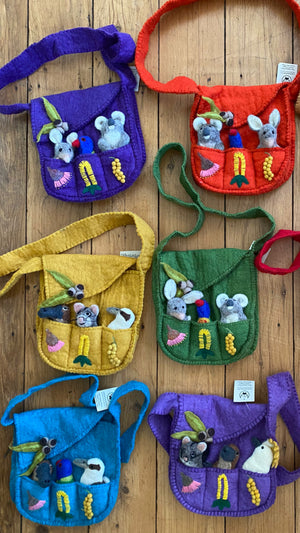 Australia Native Finger Puppet Kit Bag