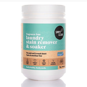 Stain Remover & Soaker  |  Simply Clean Fragrance Free 1kg