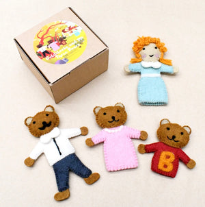 Goldilocks and the Three Bears, Finger Puppet Set