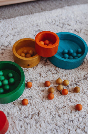 Natural Coloured Nesting and Stacking bowls