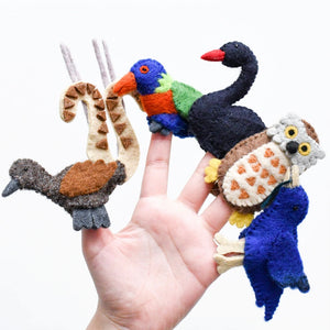 Australian Animals D - Birds of Australia - Finger Puppets Set