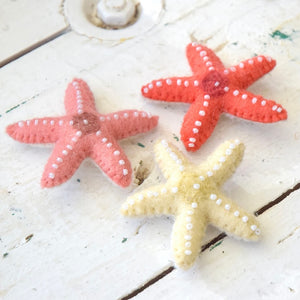 Felt Starfish - Set of 3