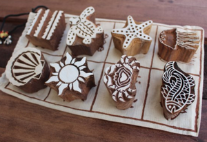 Wooden Beach Theme Stamps